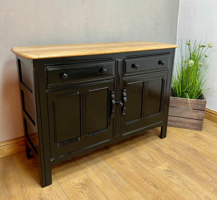 Vintage Ercol Sideboard Black Base (SKU087)