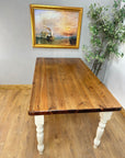 Pine Dining Table Painted Base (SKU017)