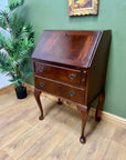 Vintage Mahogany Bureau With Key (SKU132)