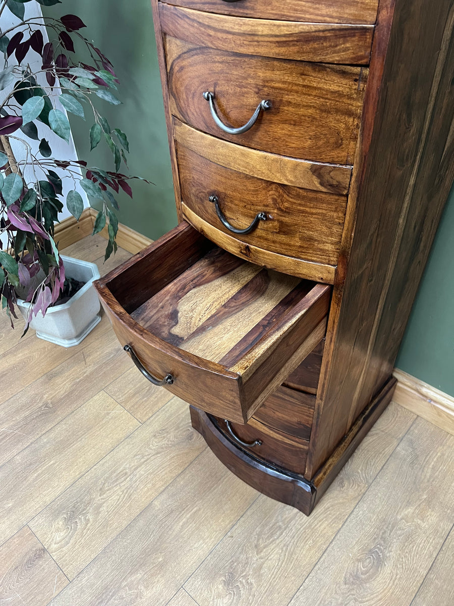 Vintage Tall Sheesham Chest of Drawers (SKU163)