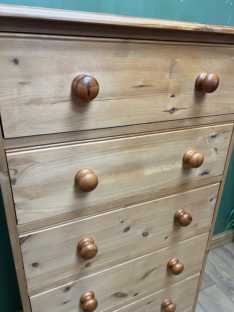 Tall Pine Chest Drawers (SKU164)