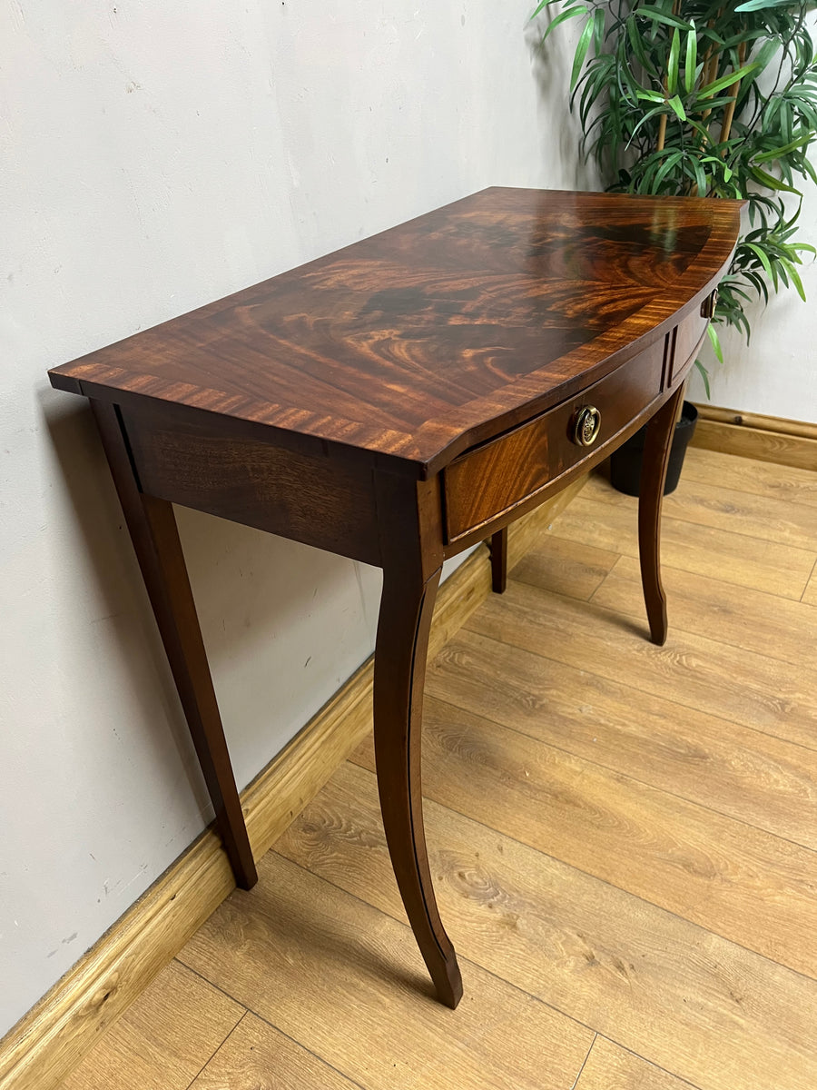 Vintage Bow Fronted Mahogany Console Table (SKU231)