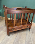 Vintage Bevan Funnell Canterbury Magazine Rack With Drawer (SKU115)