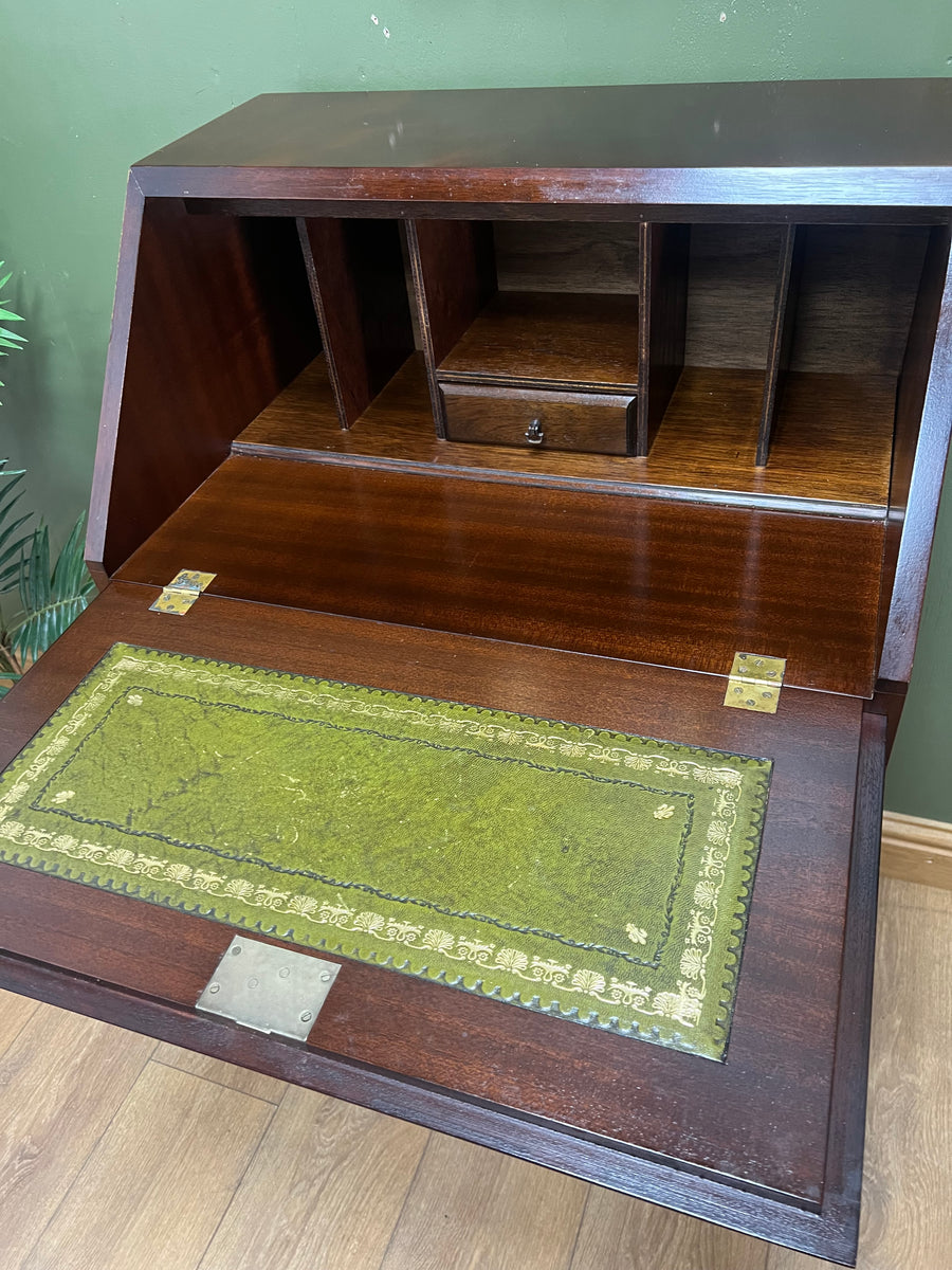 Vintage Mahogany Bureau With Key (SKU132)