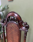 Antique 19th Century Walnut Carolean Style High Back Chair (SKU24)