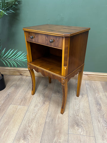 Vintage Bevan Funnell Scalloped lamp Table With Drawer (SKU66)