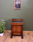 Antique Davenport Desk With Leather Top (SKU134)