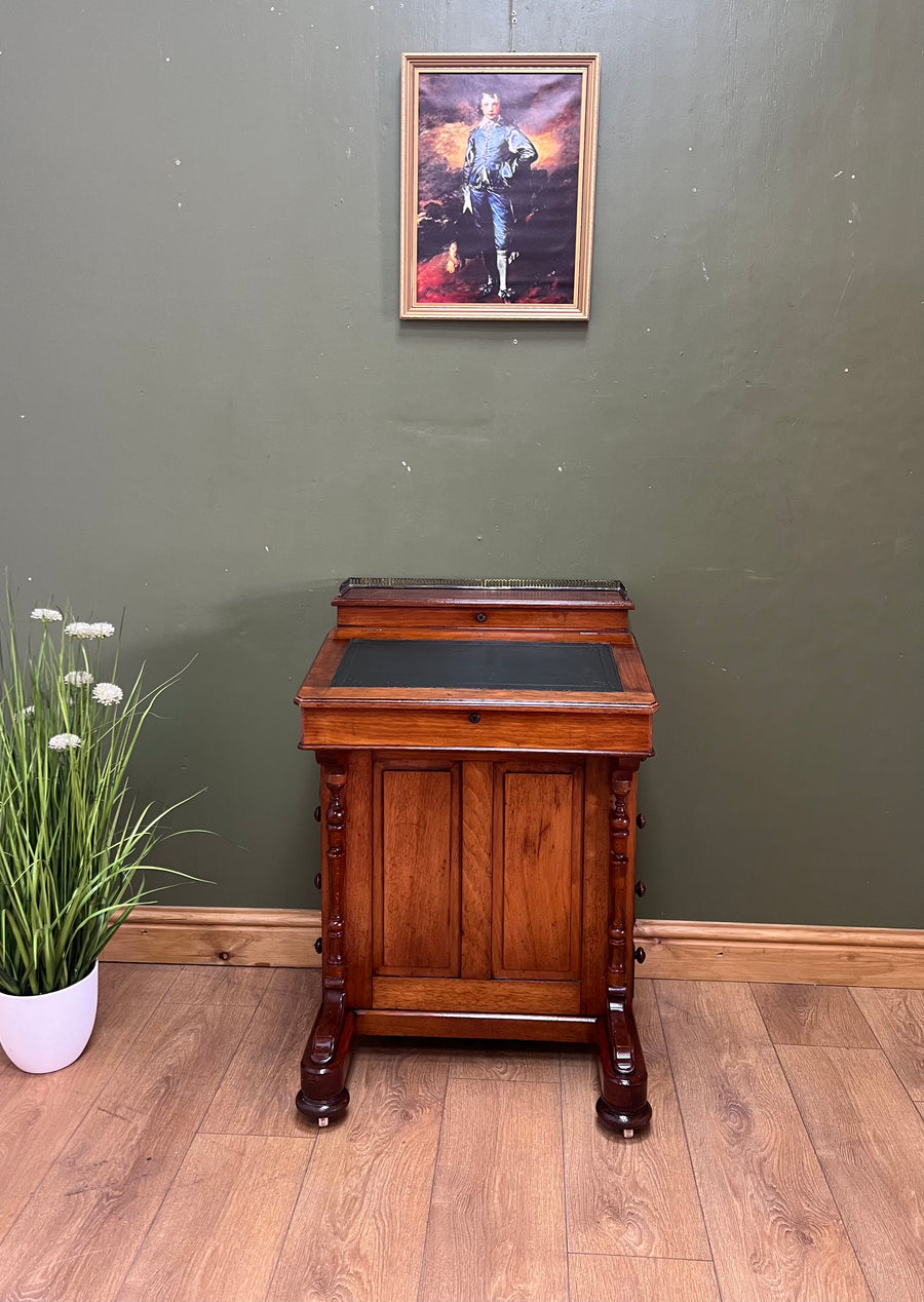 Antique Davenport Desk With Leather Top (SKU134)