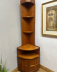 Retro Teak 1960s Nathan Corner Cabinet (SKU78)