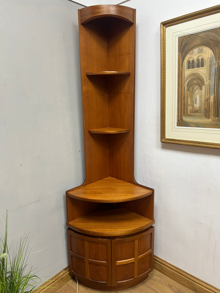 Retro Teak 1960s Nathan Corner Cabinet (SKU78)