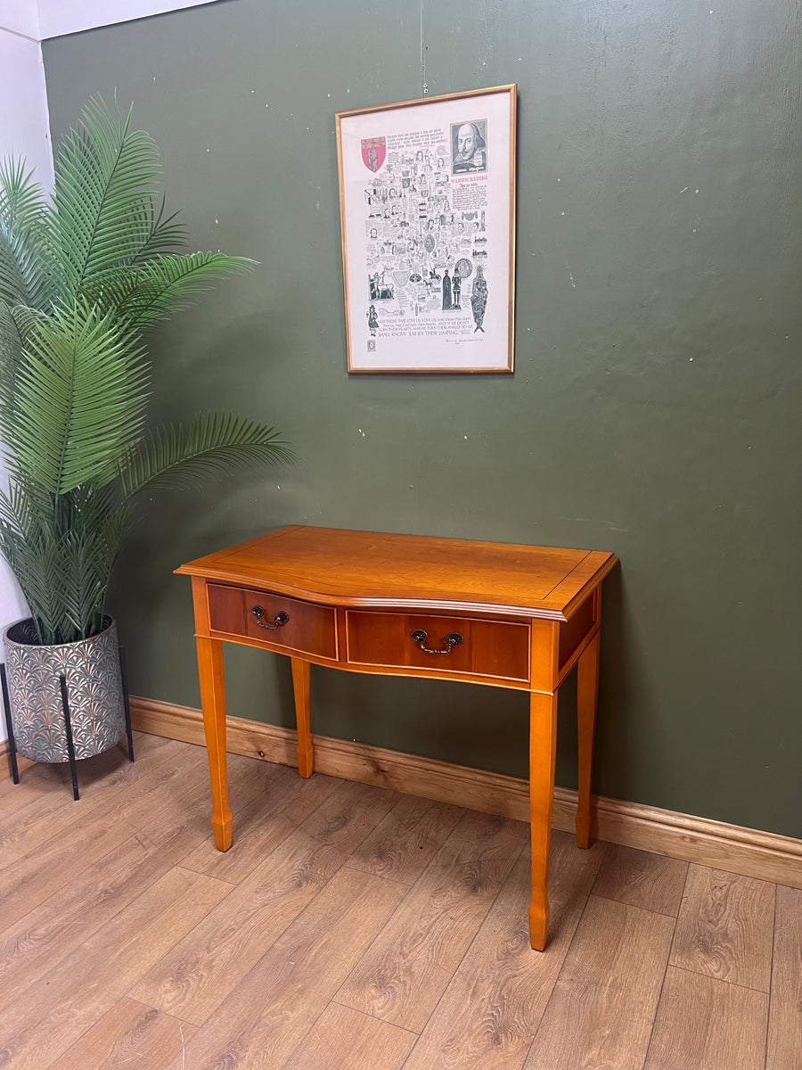 Yew Wood Console Hall Side Table (SKU239)