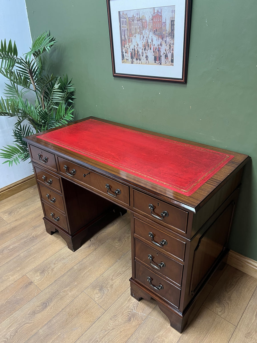 Vintage Twin Pedestal Desk (SKU)