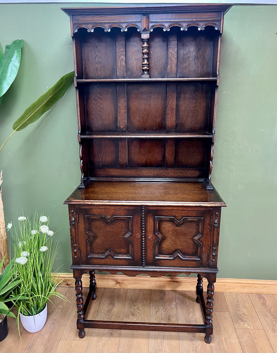 Antique Oak Barley Twist Dresser (SKU029)