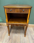 Vintage Bevan Funnell Scalloped lamp Table With Drawer (SKU66)