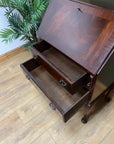 Vintage Mahogany Bureau With Key (SKU132)