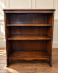 Antique Oak Edwardian Freestanding Bookcase 3 Shelves (SKU127)