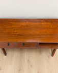 Pierre Jeanneret Style Hardwood Side Table Mid Century Compass Legs Cabinet (LL001)