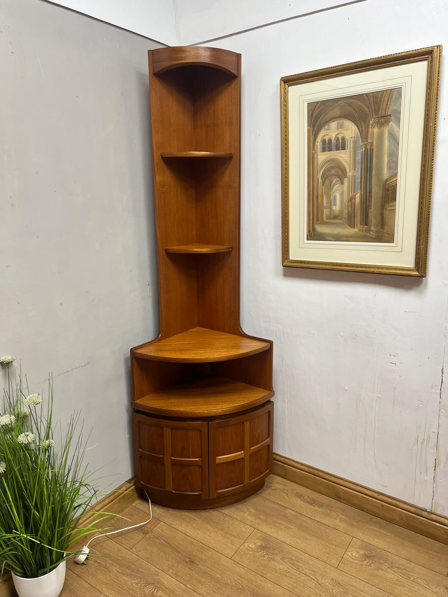 Retro Teak 1960s Nathan Corner Cabinet (SKU78)