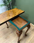 Antique Burr Walnut Card Table (SKU242)