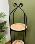 Wrought Iron 3 Tier Tall Plant Stand (SKU244)