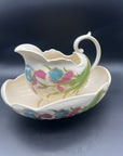 Large Vintage Staffordshire Water Pitcher and Washing Bowl (SKU534)
