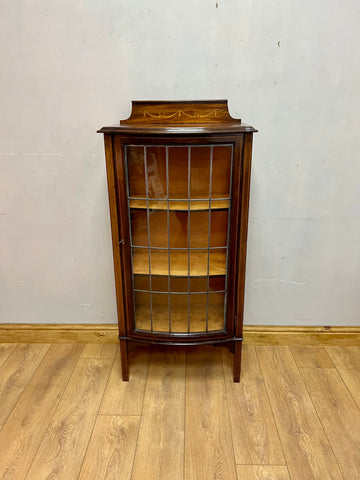 Antique Inlaid Display Glazed Cabinet (SKU68)