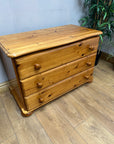 Low Pine Chest Drawers (SKU159)