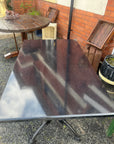 Vintage Cast Iron Garden Table With Granite Top (SKU1104)