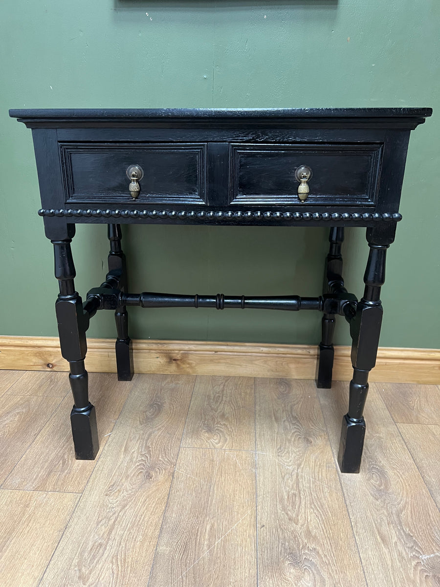 Antique Oak Ebonised Console Table (SKU224)