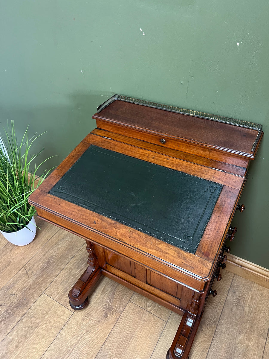 Antique Davenport Desk With Leather Top (SKU134)