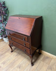 Vintage Mahogany Bureau With Key (SKU143)