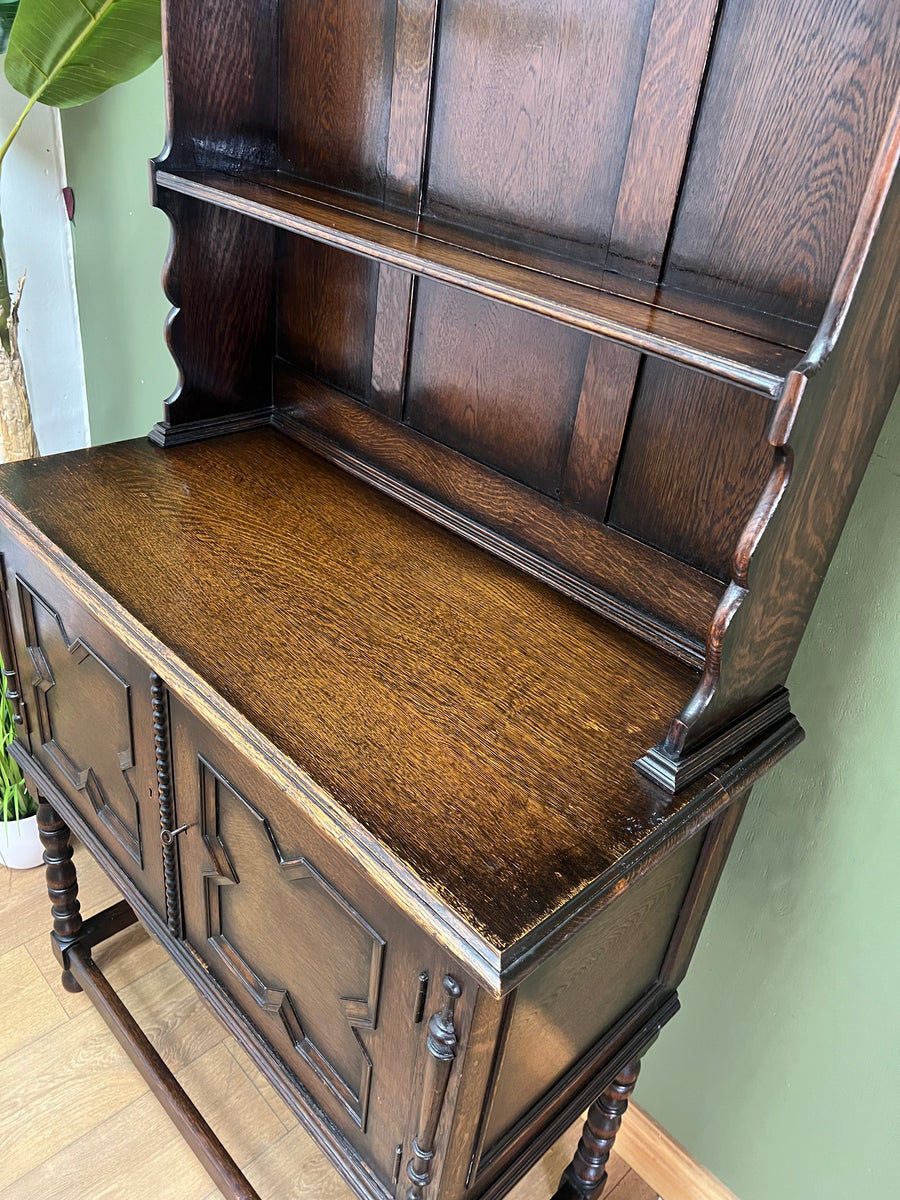 Antique Oak Barley Twist Dresser (SKU029)