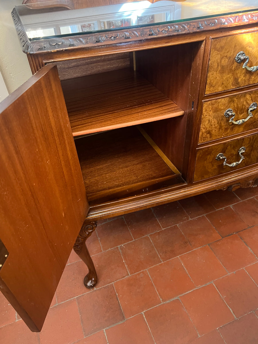 Vintage Burr Walnut Sideboard (SKU83)