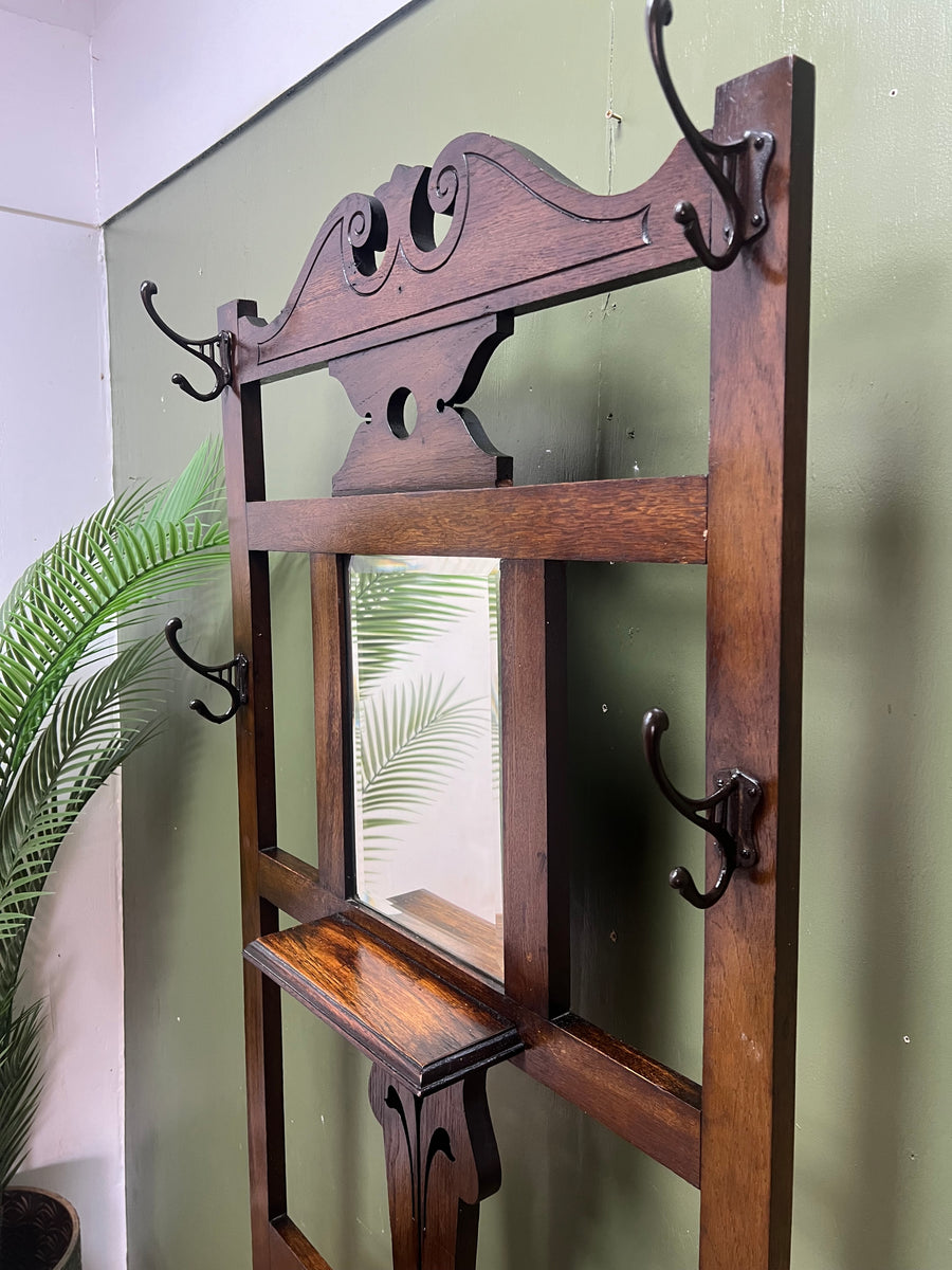 Vintage Wooden Hat and Coat / Umbrella Stand (SKU246)