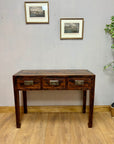 Vintage Wooden Console Table With 3 Drawers (SKU244)
