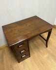 Antique Oak Small Pedestal Desk (SKU136)