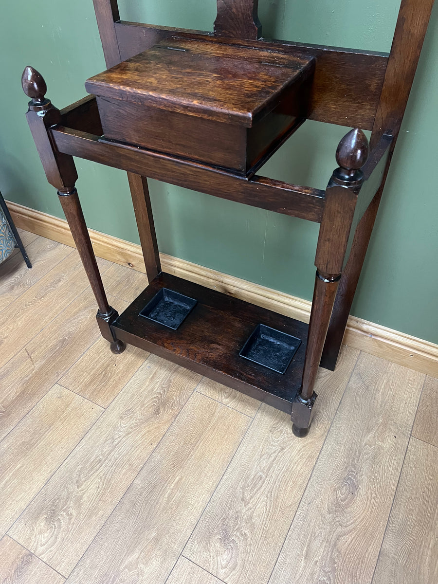 Vintage Wooden Hat and Coat / Umbrella Stand (SKU246)