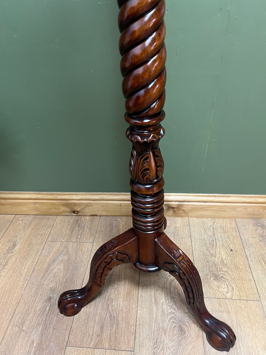 Tall Pedestal Mahogany Vintage Torchere Plant Stand (SKU262)