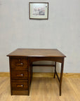 Antique Oak Small Pedestal Desk (SKU136)