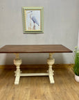 Vintage Dining Table Cream Base (SKU53)