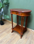 Yew Wood Kidney Shape Side Table (SKU93)