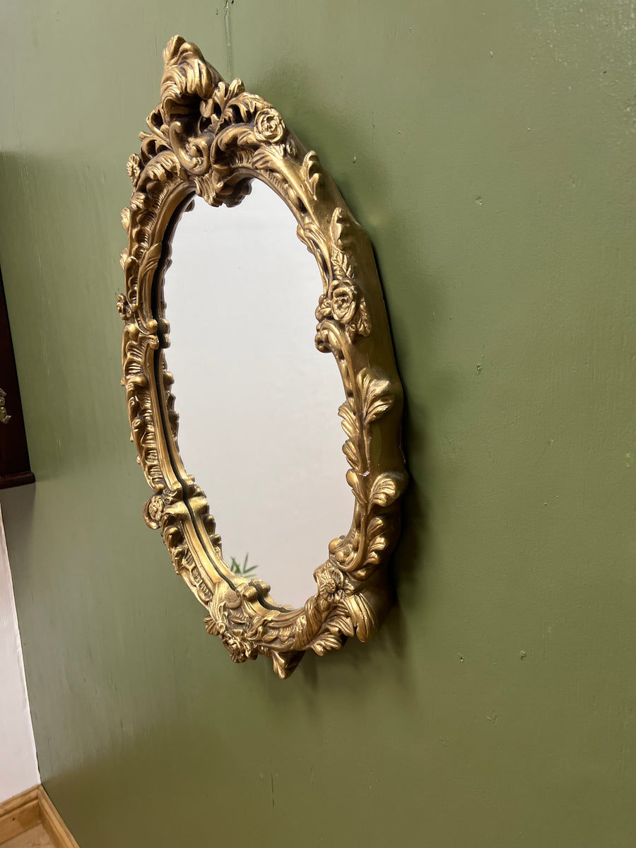 Vintage Gold Ornate Framed Mirror (SKU342)
