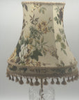 Crystal Glass Table Lamp with Floral Shade (SKU517)
