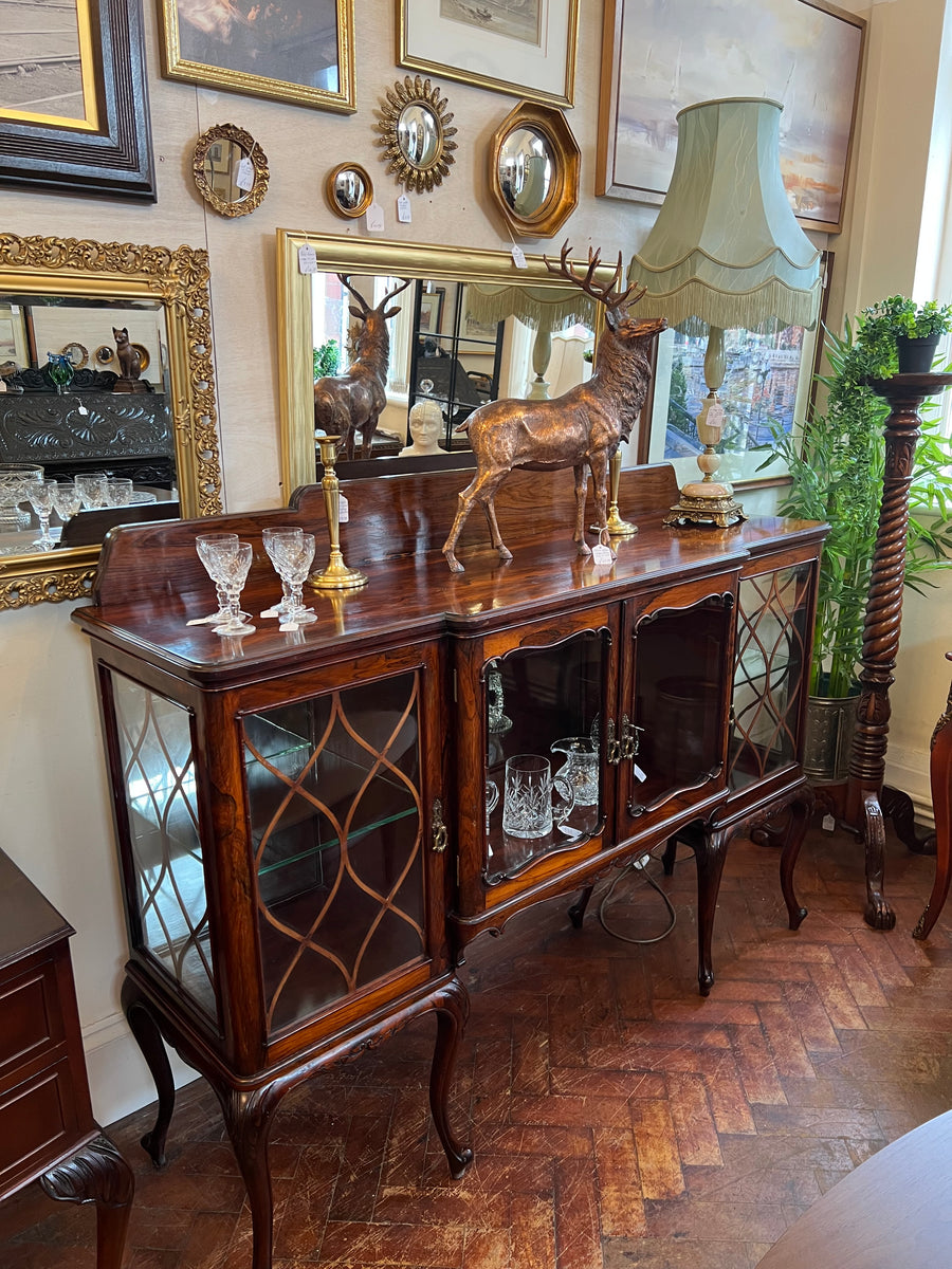 Antique Rosewood Glazed Sideboard (SKU74)
