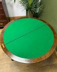 Antique Demi Lune Mahogany Card Games Table (SKU248)