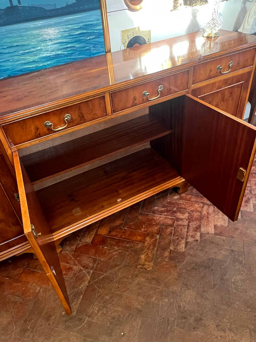 Vintage Yew Wood Sideboard (SKU83)