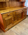 Large Pine Wooden Welsh Dresser (SKU056)