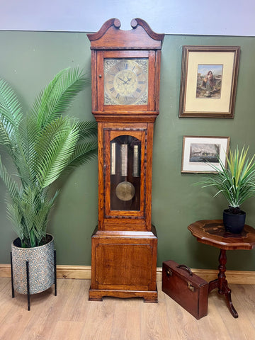 Vintage Oak Grandfather Clock (SKU737)