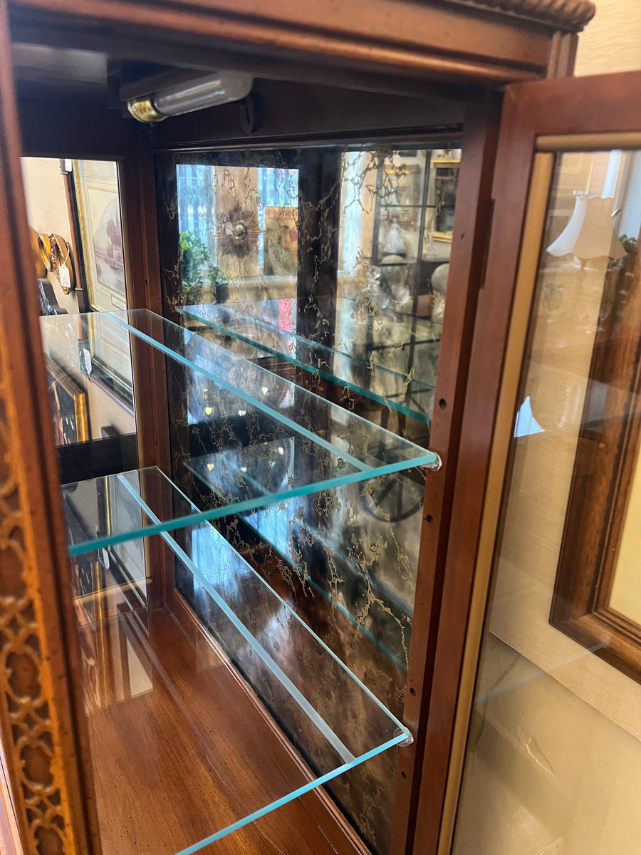 Georgian Style Glazed Curio Display Cabinet (SKU84)
