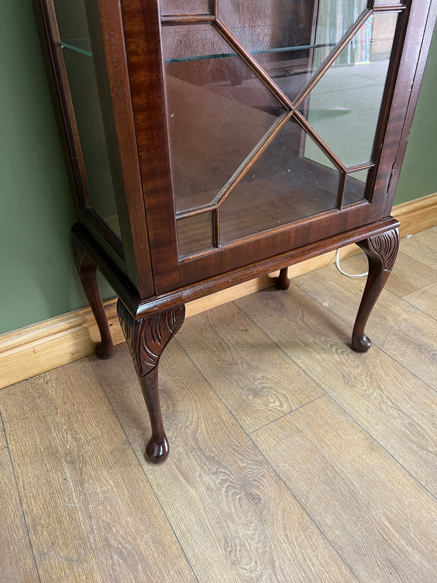 Vintage Mahogany Display Cabinet (SKU66)
